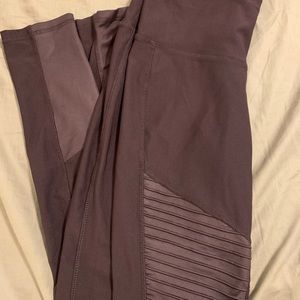 Purple Moto Leggings